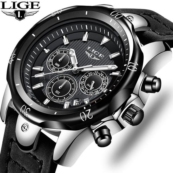 mens watches 2020 new lige quartz watch men casual leather waterproof sport watch chronograph relogio masculino, Slivery;brown
mens watches 2020 new lige quartz watch men casual leather waterproof sport watch chronograph relogio masculino, Slivery;brown