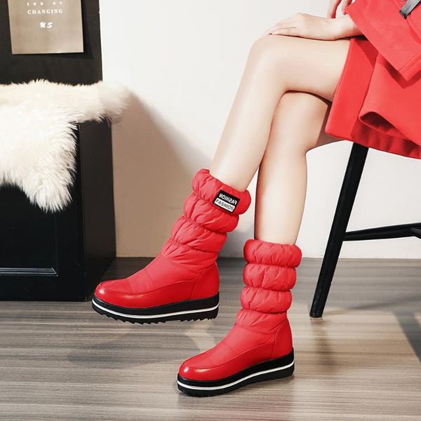 fashion women winter antislip platform shoes warm plush slip-on femmes boots comfort round toe ladies snow bottines plus size, Black
fashion women winter antislip platform shoes warm plush slip-on femmes boots comfort round toe ladies snow bottines plus size, Black