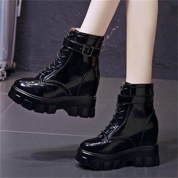 fall 2021 new 10cm growing height boots thick ankles waterproof soles rent to women's leather shoes 8u97, Black
fall 2021 new 10cm growing height boots thick ankles waterproof soles rent to women's leather shoes 8u97, Black