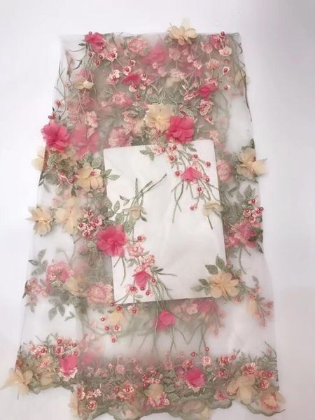 high grade tulle lace david-81121 african french net lace fabric with 3d flower embroidery, Pink;blue
high grade tulle lace david-81121 african french net lace fabric with 3d flower embroidery, Pink;blue