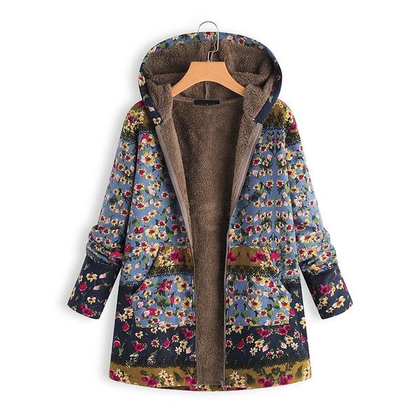 women's jackets women winter floral printed coat vintage harajuku loose plus size casaul jacket female velvet thick warm hooded outwear, Black;brown
women's jackets women winter floral printed coat vintage harajuku loose plus size casaul jacket female velvet thick warm hooded outwear, Black;brown