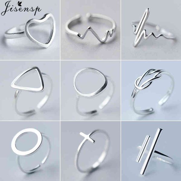 jisensp minimalist jewelry silver color geometric rings for women adjustable round triangle heartbeat finger ring bague femme
jisensp minimalist jewelry silver color geometric rings for women adjustable round triangle heartbeat finger ring bague femme