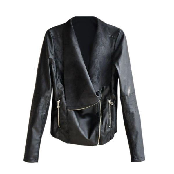 4xl women's pu leather zipper lapel smooth motorcycle jackets ladies long sleeve autumn winter biker streetwear new coat 4 col, Black;brown
4xl women's pu leather zipper lapel smooth motorcycle jackets ladies long sleeve autumn winter biker streetwear new coat 4 col, Black;brown