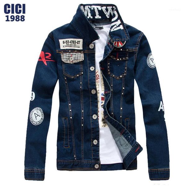 2020 korean fashion denim jacket lapel single-breasted solid color slim denim jacket male men's rivet 1401, Black;brown
2020 korean fashion denim jacket lapel single-breasted solid color slim denim jacket male men's rivet 1401, Black;brown