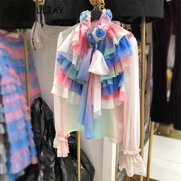 verdejuliay runway мода женщины блуза 3d flower лук оборками цветочный печати розовый черный белый элегантный партии праздник блуза, White
verdejuliay runway мода женщины блуза 3d flower лук оборками цветочный печати розовый черный белый элегантный партии праздник блуза, White