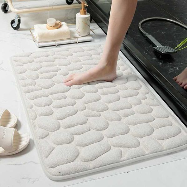 new bathroom bath mat thicken flannel non-slip carpet memory foam pad cobblestone embossed shower floor rug entrance door mat
new bathroom bath mat thicken flannel non-slip carpet memory foam pad cobblestone embossed shower floor rug entrance door mat
