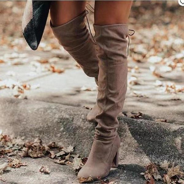 boots women knee high autumn winter lace up heels ladies shoes pointed toe platform female long, Black
boots women knee high autumn winter lace up heels ladies shoes pointed toe platform female long, Black