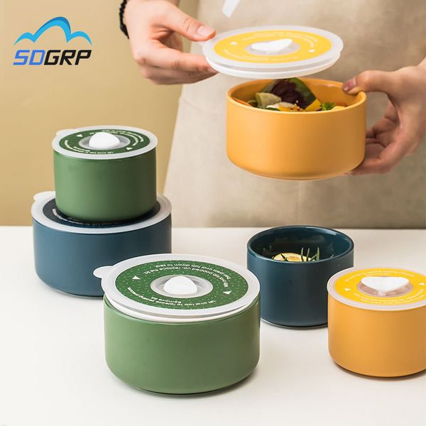 ceramic sealed lunch portable fresh-keeping box children student office worker food fruit storage container tank tableware q0108
ceramic sealed lunch portable fresh-keeping box children student office worker food fruit storage container tank tableware q0108