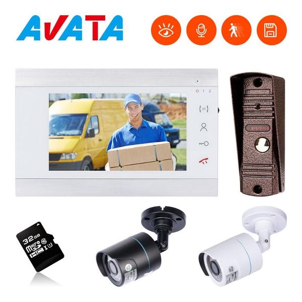 video door phones 7-inch intercom phone doorbell with camera 1000tvl support motion detection and record night vision
video door phones 7-inch intercom phone doorbell with camera 1000tvl support motion detection and record night vision