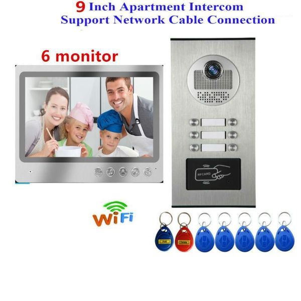 9" rfid ir-cut wifi ip video intercom 1000tvl hd camera 2 to 6 monitors doorbell villa apartment doorphone kits1
9" rfid ir-cut wifi ip video intercom 1000tvl hd camera 2 to 6 monitors doorbell villa apartment doorphone kits1