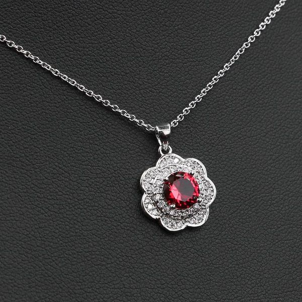luxury flower pendant necklaces for women wedding engagement fashion jewelry round cz collier femme christmas gift, Silver
luxury flower pendant necklaces for women wedding engagement fashion jewelry round cz collier femme christmas gift, Silver
