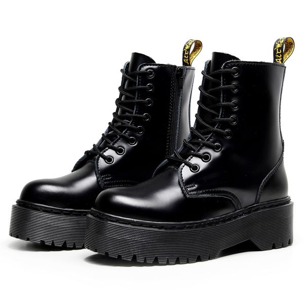 2020 female new cow leather autumn black winter line platform martin beside zipper short lace-up work boots made with ngi3
2020 female new cow leather autumn black winter line platform martin beside zipper short lace-up work boots made with ngi3
