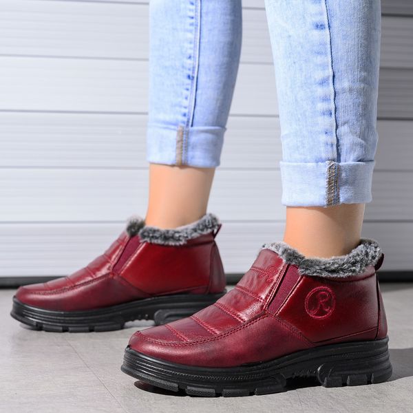 woman snow boots winter shoes women pu leather women's boots waterproof women's shoes super warm ladies shoes slip on 201021, Black
woman snow boots winter shoes women pu leather women's boots waterproof women's shoes super warm ladies shoes slip on 201021, Black
