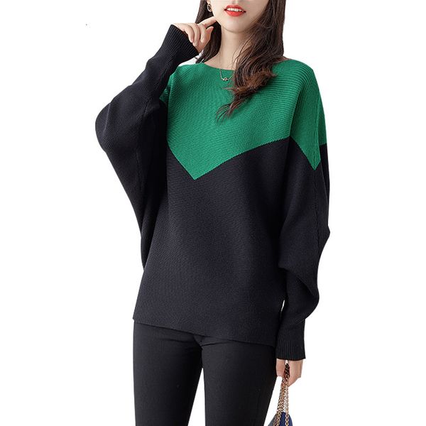 new 2021 women sweater oversized batwing long sleeve knitted pullovers soft loose casual female jumper pull femm pomv, White;black
new 2021 women sweater oversized batwing long sleeve knitted pullovers soft loose casual female jumper pull femm pomv, White;black