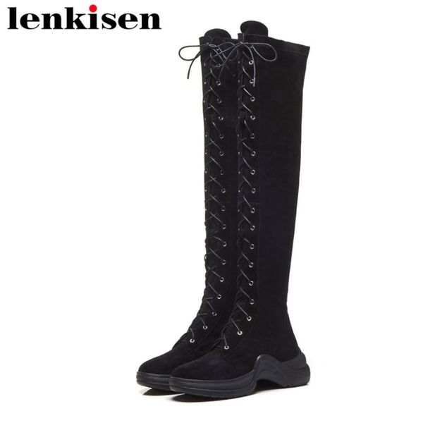 2020 nightclub streetwear stretch thigh high boots round toe low bottom solid rock girls classic knight boots l07, Black
2020 nightclub streetwear stretch thigh high boots round toe low bottom solid rock girls classic knight boots l07, Black