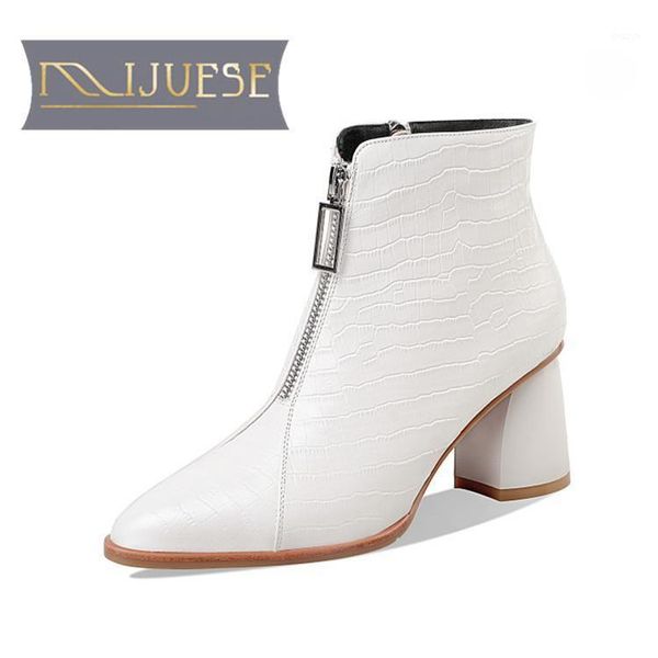 mljuese 2021 women ankle boots cow leather winter short plush pointed toe zipper high heels female boots size 391, Black
mljuese 2021 women ankle boots cow leather winter short plush pointed toe zipper high heels female boots size 391, Black