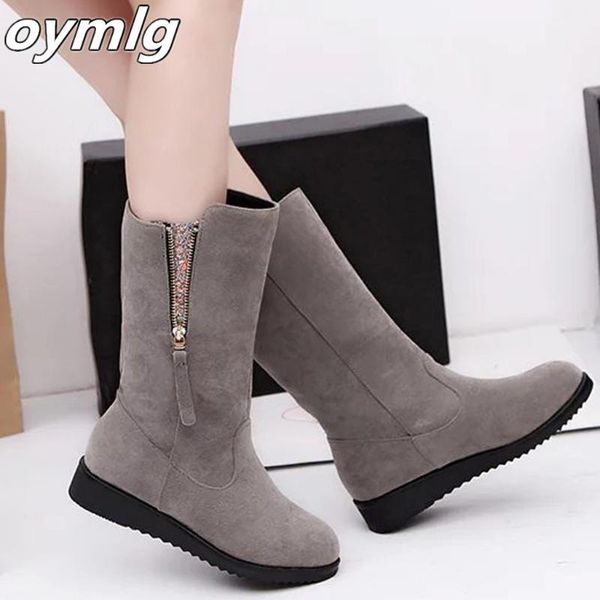 leisure platform boots women's fashion zipper wedges med heels short rubber flock booties womens shoes women platform boots, Black
leisure platform boots women's fashion zipper wedges med heels short rubber flock booties womens shoes women platform boots, Black