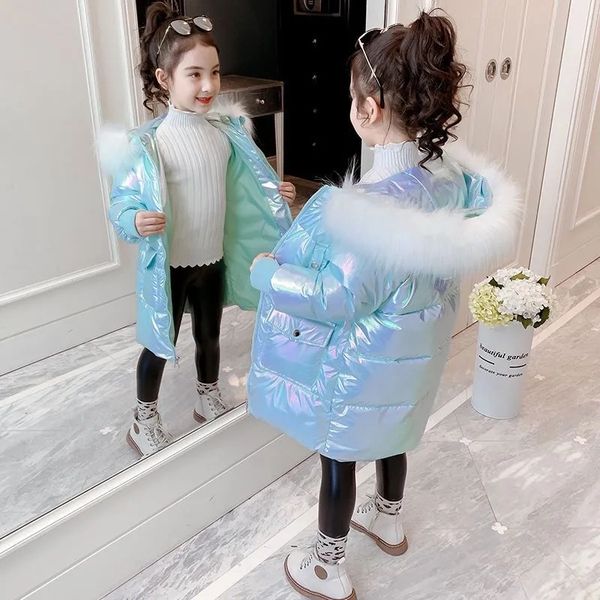 2020 new winter shiny jacket hooded warm clothing children faux fur coa kids cotton parkas outerwear baby girl clothest 3-14 yrs lj201126, Blue;gray
2020 new winter shiny jacket hooded warm clothing children faux fur coa kids cotton parkas outerwear baby girl clothest 3-14 yrs lj201126, Blue;gray