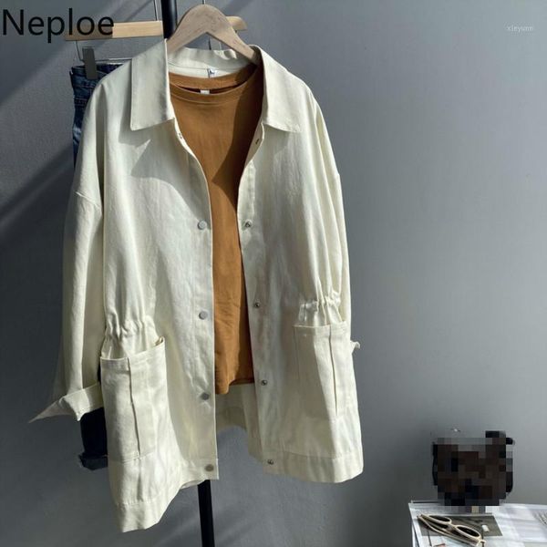 neploe korean turn down collar long sleeve single breast trench coat slim waist drawstring pocket straight overcoat spring 490071, Tan;black
neploe korean turn down collar long sleeve single breast trench coat slim waist drawstring pocket straight overcoat spring 490071, Tan;black