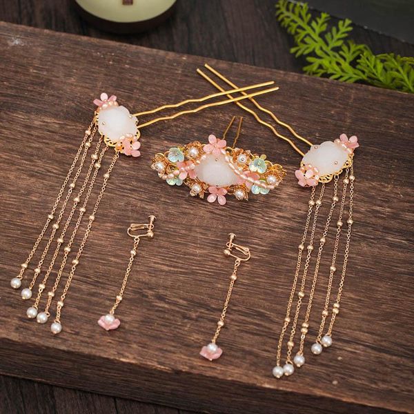 high fashion flower simulated pearls u shaped hair sticks hairpins earrings long tassels step shake hanfu dress hair forks, Silver
high fashion flower simulated pearls u shaped hair sticks hairpins earrings long tassels step shake hanfu dress hair forks, Silver