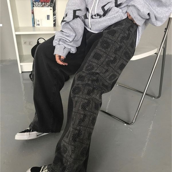 chunky 2021 new straight street wear kpop jeans woman clothes 7ac6 z8kq, Black;white
chunky 2021 new straight street wear kpop jeans woman clothes 7ac6 z8kq, Black;white