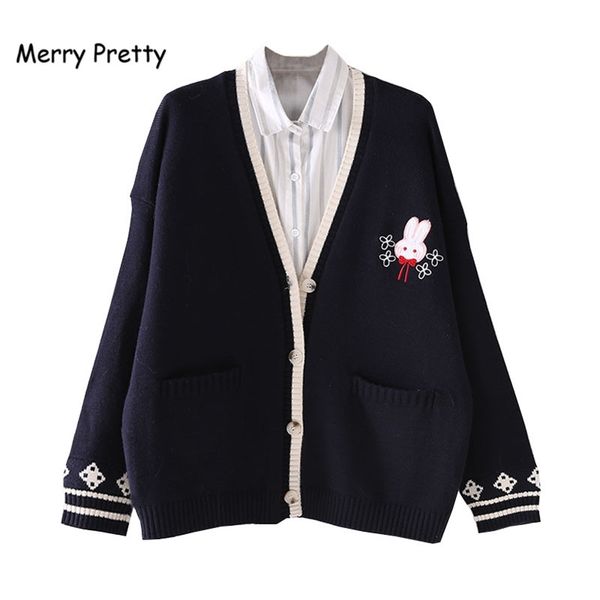 merry pretty winter rabbit embroidery cardigans women jacquard knitting single-breasted double pocket v-neck sweet sweaters 201224, White;black
merry pretty winter rabbit embroidery cardigans women jacquard knitting single-breasted double pocket v-neck sweet sweaters 201224, White;black