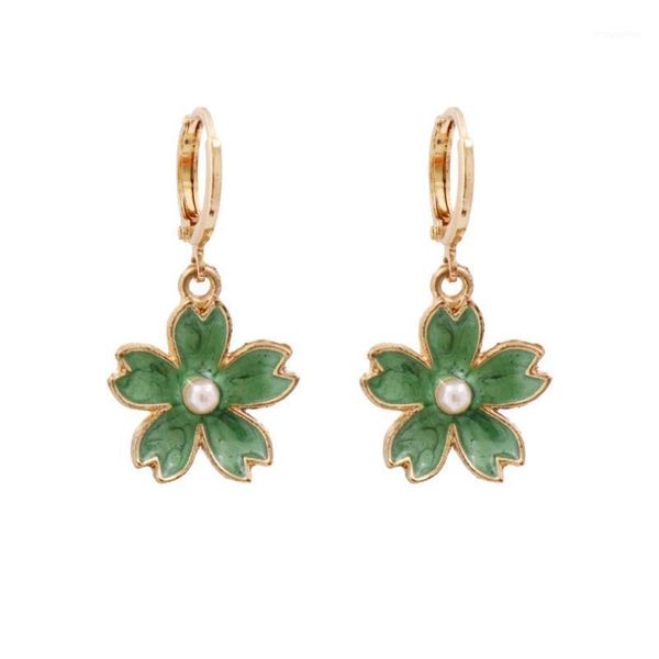 2020 trendy jewelry gold small hoop earrings green flower earrings for women girls cute romantic1, Golden;silver
2020 trendy jewelry gold small hoop earrings green flower earrings for women girls cute romantic1, Golden;silver