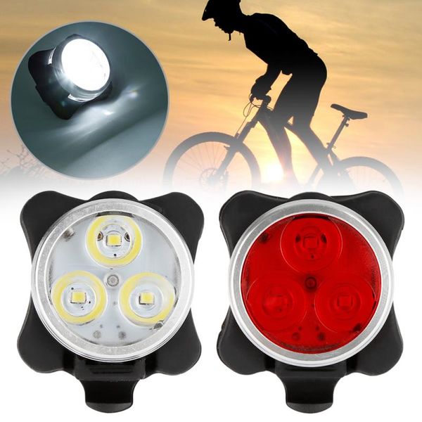 cycling bicycle bike lights 3 led head front with usb rechargeable tail clip light lamp outdoor cycling bike accessories
cycling bicycle bike lights 3 led head front with usb rechargeable tail clip light lamp outdoor cycling bike accessories