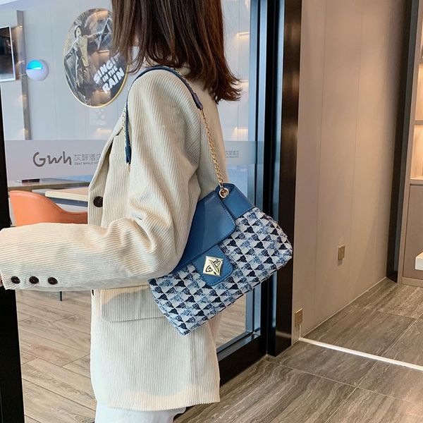chain fashion shoulder bag autumn women 2020 fashionable new korean weave patchwork small packet b431
chain fashion shoulder bag autumn women 2020 fashionable new korean weave patchwork small packet b431