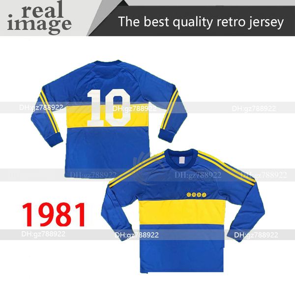 long sleeve club atletico 1981 retro boca juniors soccer jerseys vintage football shirts home blue yellow maradona classic antique camisetas, Black;yellow
long sleeve club atletico 1981 retro boca juniors soccer jerseys vintage football shirts home blue yellow maradona classic antique camisetas, Black;yellow