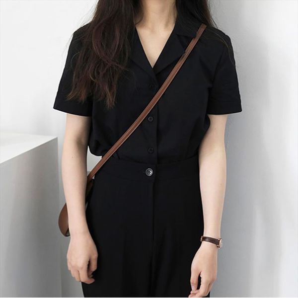 2020 summer shirt blouse fashion short sleeve v neck casual office ladies white japanese and korean style
2020 summer shirt blouse fashion short sleeve v neck casual office ladies white japanese and korean style