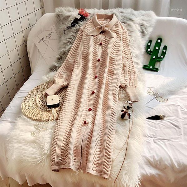women's sweaters 2021 autumn midi knitted dress buttons long sleeve knit pullover warmly women jumper dresses clothing for women1, White;black
women's sweaters 2021 autumn midi knitted dress buttons long sleeve knit pullover warmly women jumper dresses clothing for women1, White;black