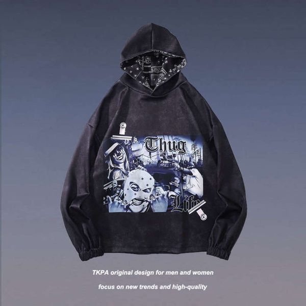tkpa autumn and winter men's fashion brand west coast gangster hip hop sports hoodie, Black
tkpa autumn and winter men's fashion brand west coast gangster hip hop sports hoodie, Black