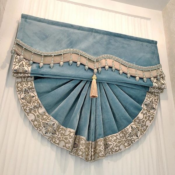 american luxury solid color roman blinds fan-shaped shading curtain european nordic restaurant window lifting curtain
american luxury solid color roman blinds fan-shaped shading curtain european nordic restaurant window lifting curtain