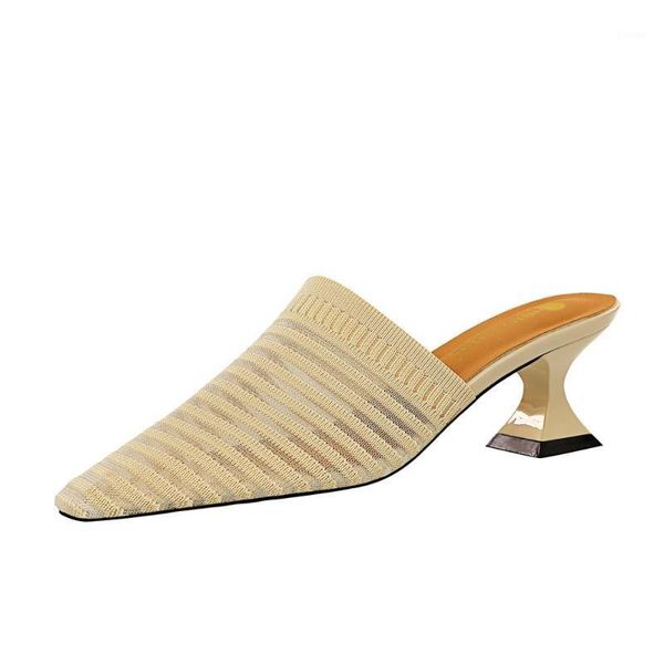knit mesh breathable high heels mules slippers 2020 summer shoes women pointed toe thin heels fashion party ladies shoes g03891, Black
knit mesh breathable high heels mules slippers 2020 summer shoes women pointed toe thin heels fashion party ladies shoes g03891, Black