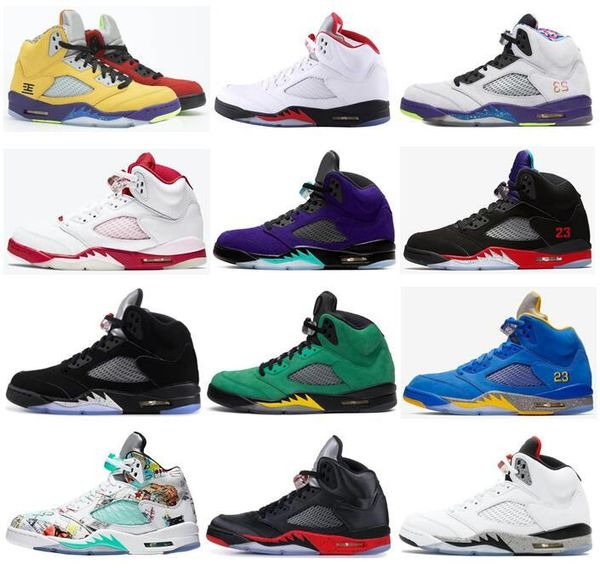 mens new 5 fire red what the black metallic alternate bel 3 alternate grape satin bred wings white cement 5s basketball shoes sneakers
mens new 5 fire red what the black metallic alternate bel 3 alternate grape satin bred wings white cement 5s basketball shoes sneakers