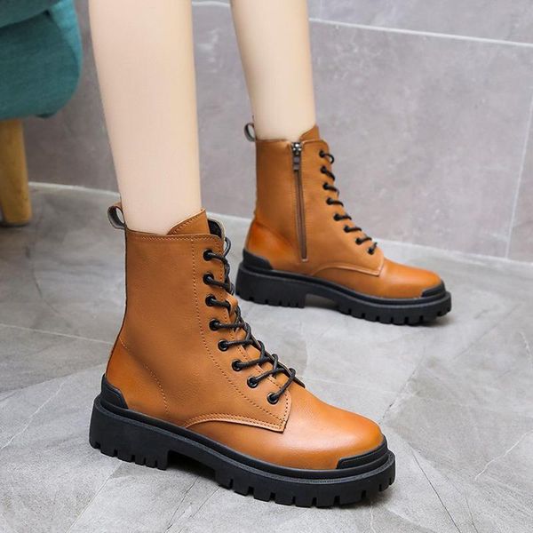 2020 autumn new british pu leather ankle boots for women platform zip lace up flat shoes woman fashion motorcycle boots, Black
2020 autumn new british pu leather ankle boots for women platform zip lace up flat shoes woman fashion motorcycle boots, Black