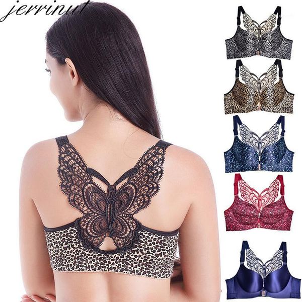 jerrinut bra seamless plus size bra front closure leopard bras for women bralette push up underwear women1, Red;black
jerrinut bra seamless plus size bra front closure leopard bras for women bralette push up underwear women1, Red;black