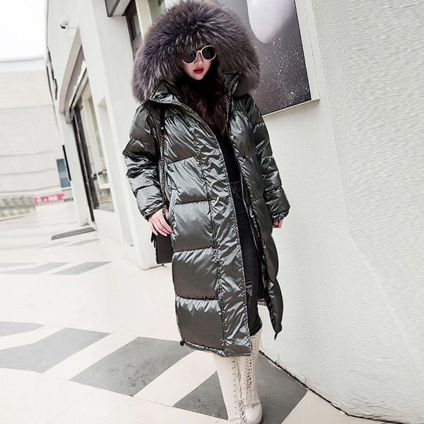 fur hooded long winter down jackets women solid reflective plus size parkas streetwears female thicken warm duck down coats new1, Black
fur hooded long winter down jackets women solid reflective plus size parkas streetwears female thicken warm duck down coats new1, Black