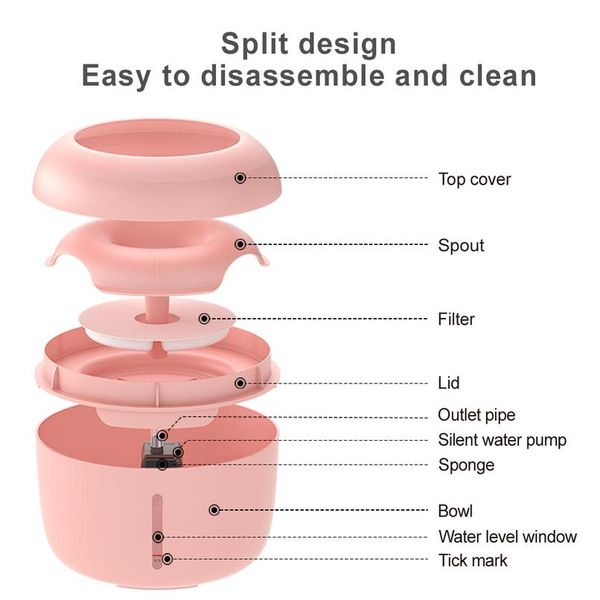 2.5l pet cat fountain drinking matic cat fountain water drinking feeder dogs cats water dispenser drinking bowl elec sqcztw
2.5l pet cat fountain drinking matic cat fountain water drinking feeder dogs cats water dispenser drinking bowl elec sqcztw