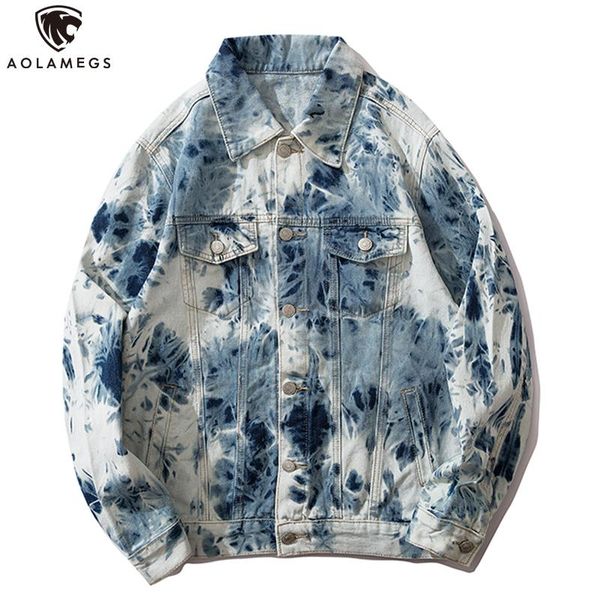 men's jackets aolamegs denim jacket men watercolor tie dye cowboy coat harajuku high street fashion outwear casual streetwear, Black;brown
men's jackets aolamegs denim jacket men watercolor tie dye cowboy coat harajuku high street fashion outwear casual streetwear, Black;brown