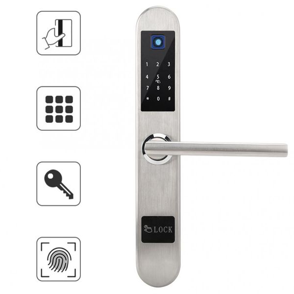 electronic intelligent door handle lock touch screen keypad door locks digital password fingerprint card locks intelligent door lock
electronic intelligent door handle lock touch screen keypad door locks digital password fingerprint card locks intelligent door lock