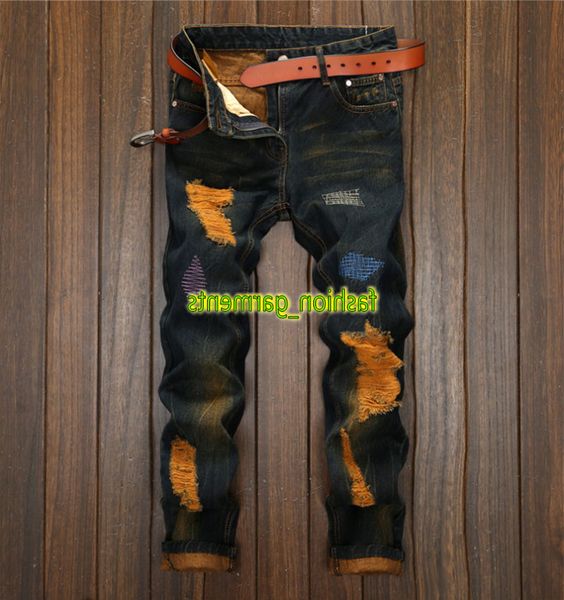 new fashion men hole personality straight mens jeans retro tide pants
new fashion men hole personality straight mens jeans retro tide pants