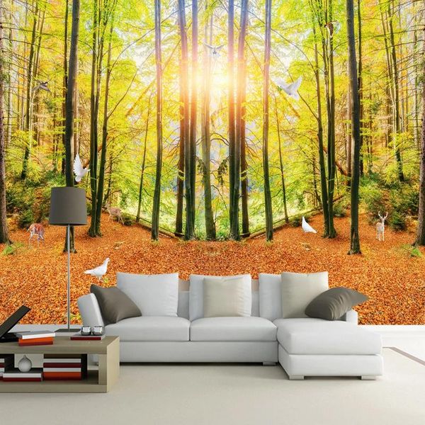 custom 3d beautiful golden woods sunlight forest mural wallpapers home decor modern bedroom living room restaurant wall painting
custom 3d beautiful golden woods sunlight forest mural wallpapers home decor modern bedroom living room restaurant wall painting