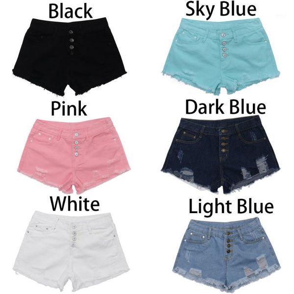 women's shorts women fashion 5 colors high waist buckled hole denim feminino thin wild edging trouser ropa verano mujer1, White;black
women's shorts women fashion 5 colors high waist buckled hole denim feminino thin wild edging trouser ropa verano mujer1, White;black