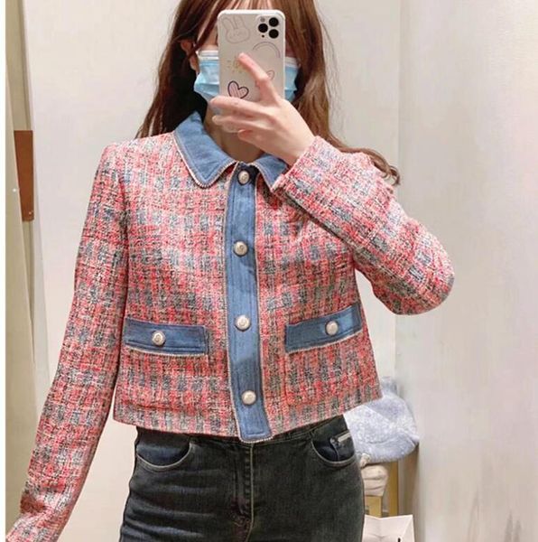 new auth maje venise tweed jacket multicolor s m, Black;brown 
new auth maje venise tweed jacket multicolor s m, Black;brown