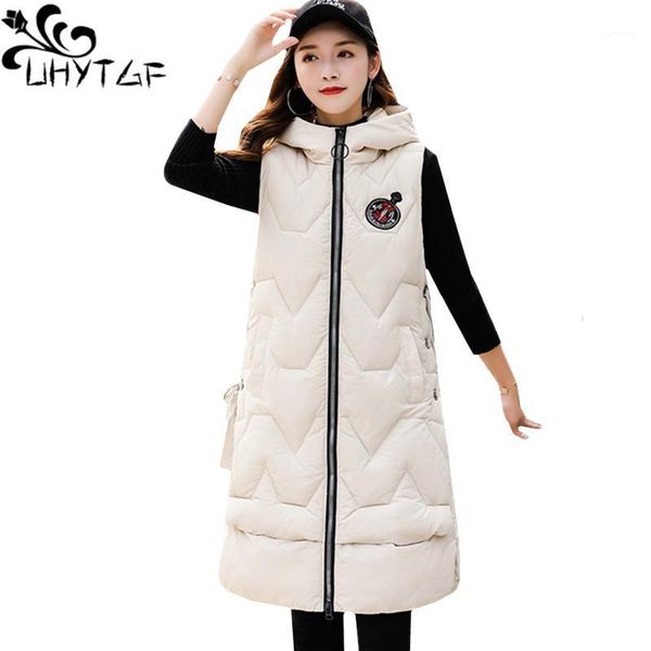 uhytgf 2019 autumn winter vest jacket coats women casual elegant hooded vests long down cotton vest waistcoat woman clothing 9361, Black;white
uhytgf 2019 autumn winter vest jacket coats women casual elegant hooded vests long down cotton vest waistcoat woman clothing 9361, Black;white