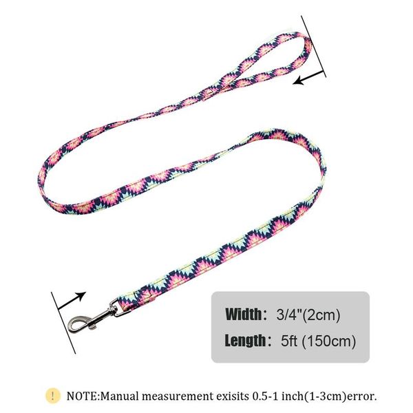 5 colors dog leash rope nylon printed puppy dog walking running training leashes lead for small medium large dogs bbyvsc
5 colors dog leash rope nylon printed puppy dog walking running training leashes lead for small medium large dogs bbyvsc