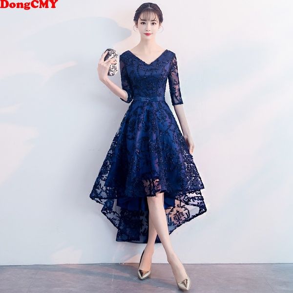 dongcmy new blue color formal bridesmaid dresses half sleeves women elegant bride gown 201113, White;black
dongcmy new blue color formal bridesmaid dresses half sleeves women elegant bride gown 201113, White;black