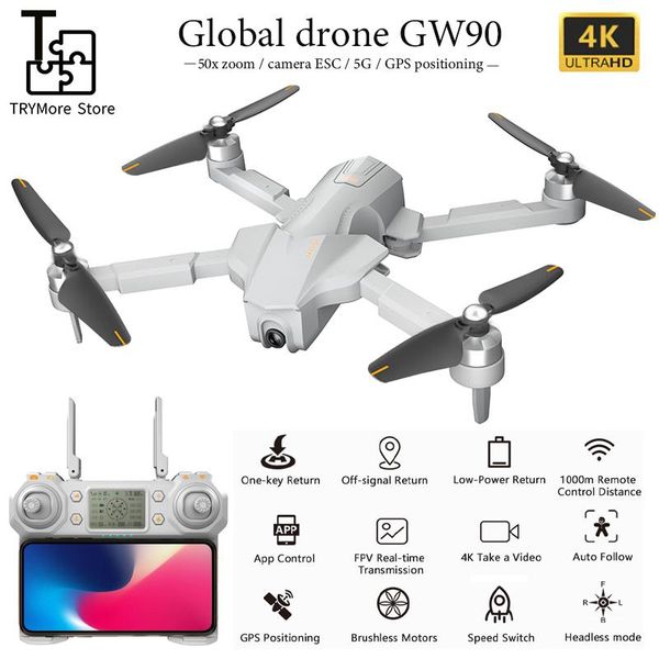 global drone gw90 with 4k gps drone aerial pgraphy hd professional ultra-long battery life four-axis folding dron
global drone gw90 with 4k gps drone aerial pgraphy hd professional ultra-long battery life four-axis folding dron
